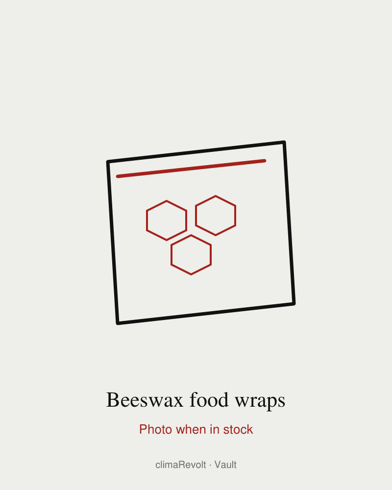 Beeswax food wraps, set of 3