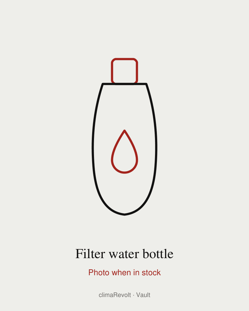 Filter water bottle, 1 litre