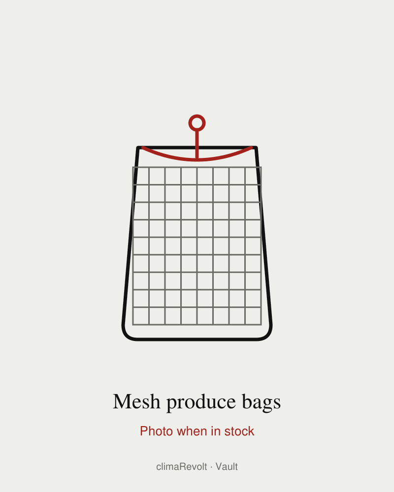 Mesh produce bags, set of 9