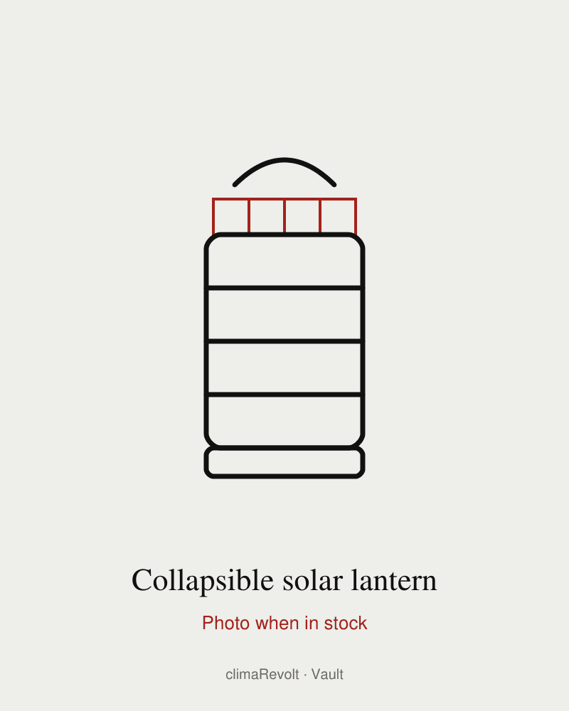 Collapsible solar lantern