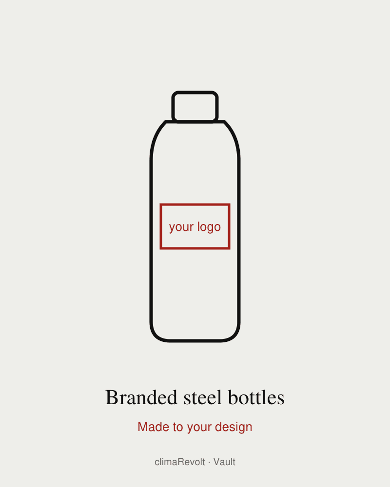 Branded insulated steel bottles