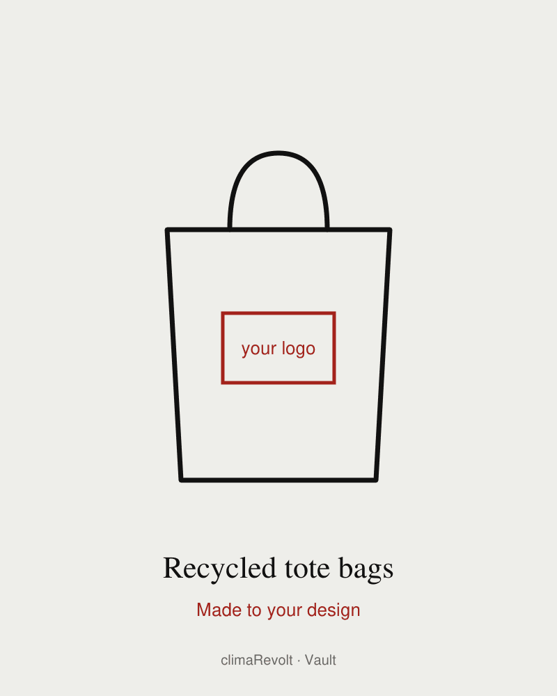 Recycled-cotton tote bags