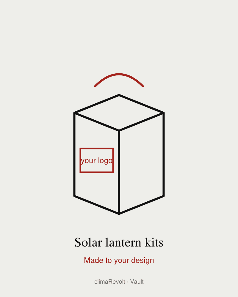 Solar lantern kits for NGO and relief programmes