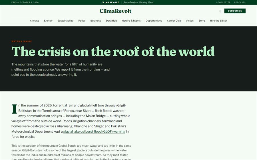 The Water and Waste hub on climaRevolt